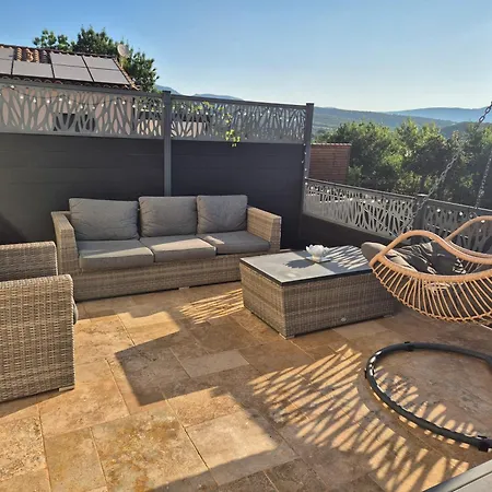 Villa 8 Pers Avec Spa, Vue Panoramique Et Jardin Pres Du Salagou *